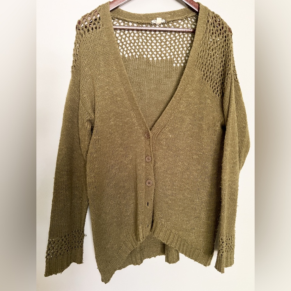 Wet Seal Olive Green Knit Women's Sweater- L